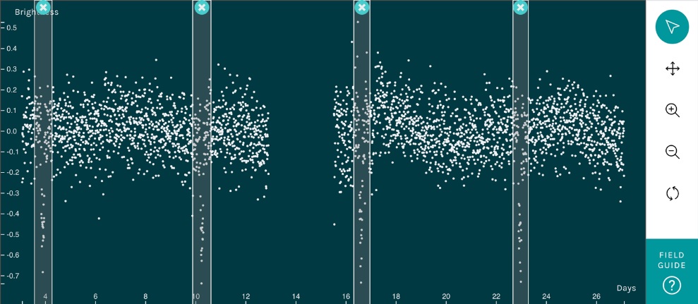 screenshot of the Planet Hunters interface.
